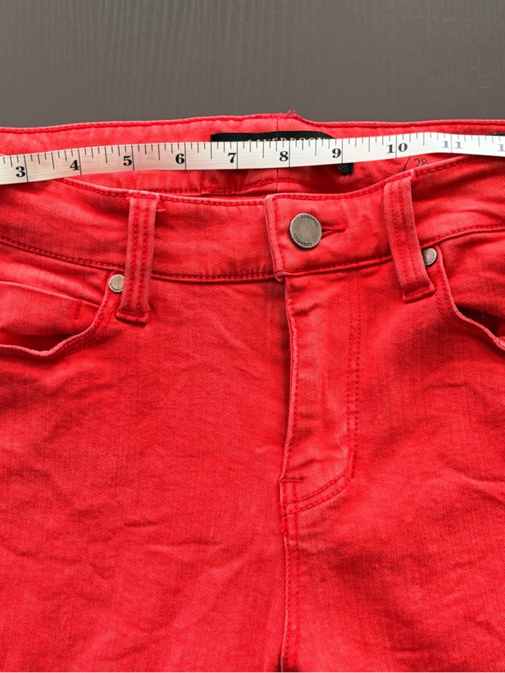 Liverpool: Bright Red Women’s Skinny Jeans - Picture 5 of 9